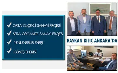 Başkan Kılıç, Önemli Dosyalarla Ankara'da