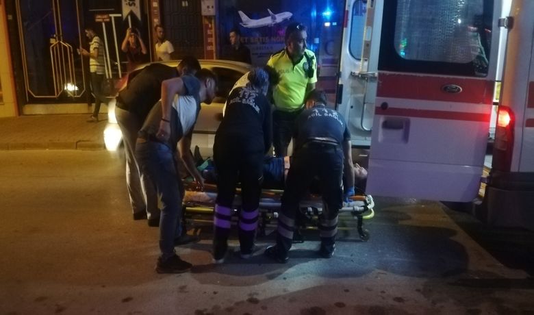 Otomobilin Çarptığı Motosiklet Sürücüsü Yaralandı - Samsun'un Bafra ilçesinde otomobilin çarptığı motosiklet sürücüsü yaralandı.