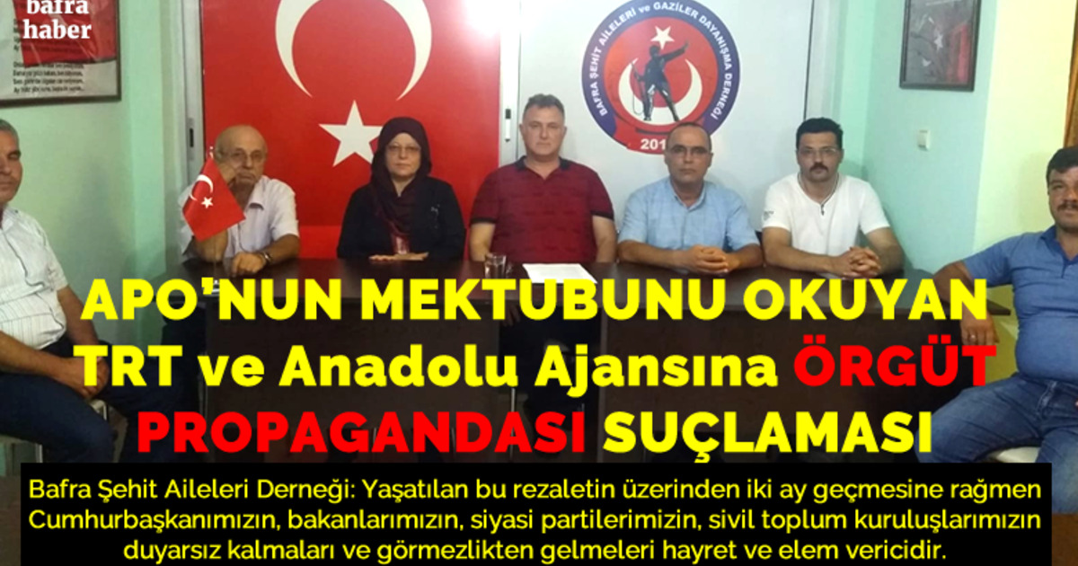 Bafra Şehit Aileleri Derneği Trt Ve Anadolu Ajansından Şikâyetçi Oldu