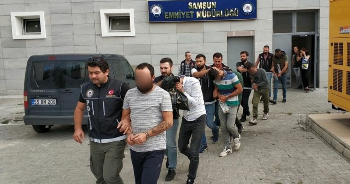 Samsun'da Uyuşturucu Ticaretinden 7 Zanlı Adliyede