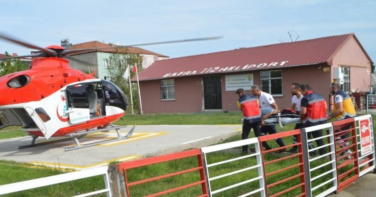 Kalp Krizi Geçiren Mahkum İçin Ambulans Helikopter Havalandı