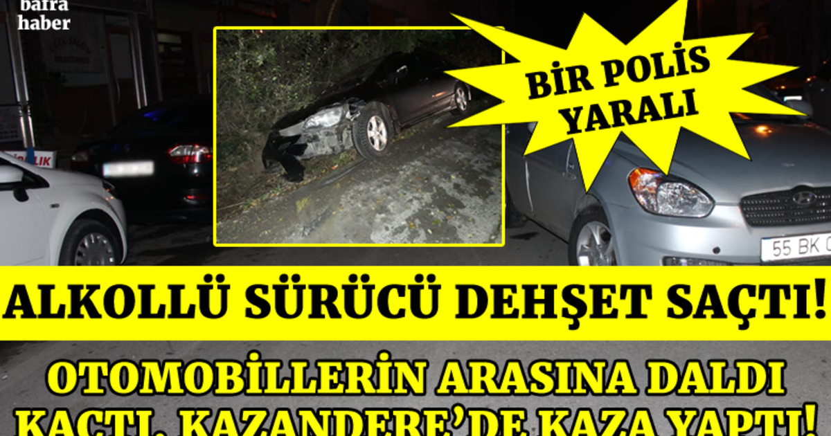 Polisten Kaçtı, Otomobillere Çarptı, Sonunda Takla Atarak Durabildi