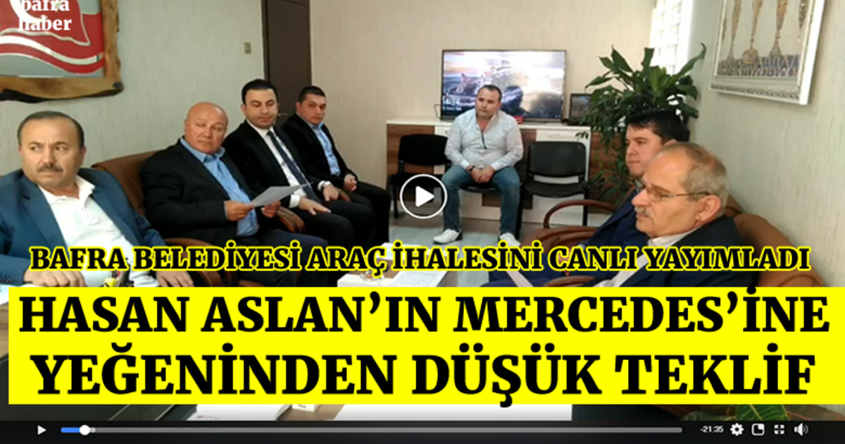 Bafra Belediyesi 5 Aracı İhale Yolu İle Sattı