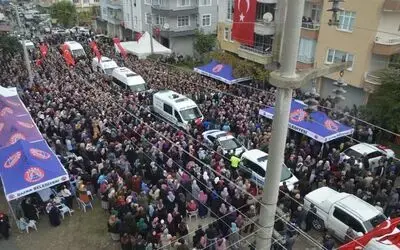 Samsun Şehidini Uğurluyor
