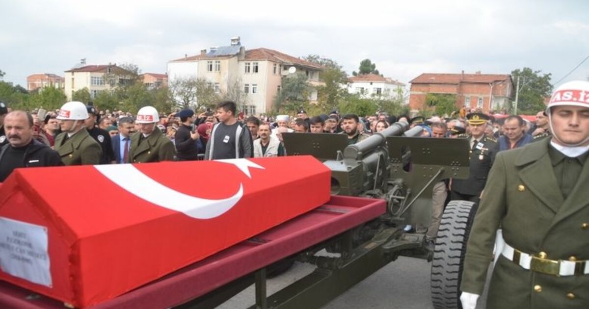 Samsun Şehidini Uğurladı