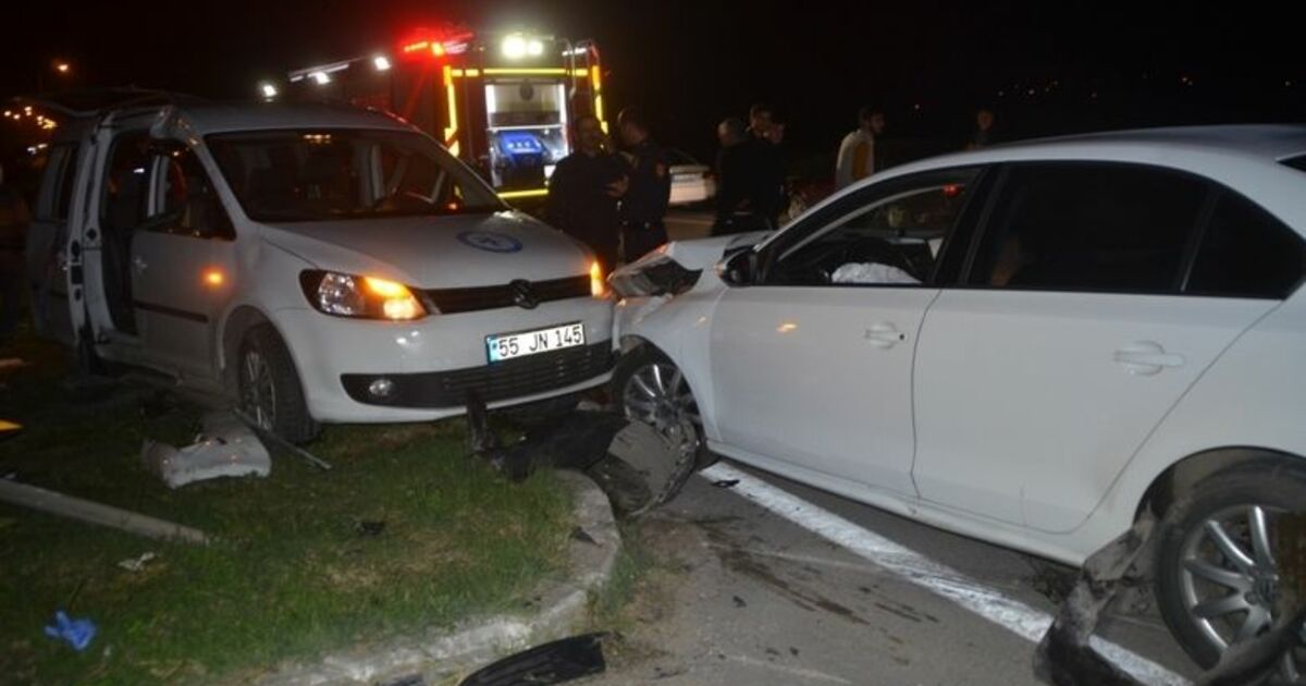 Bafra’da Trafik Kazası: 7 Yaralı