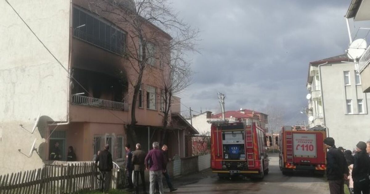Bafra’da Ev Yangını