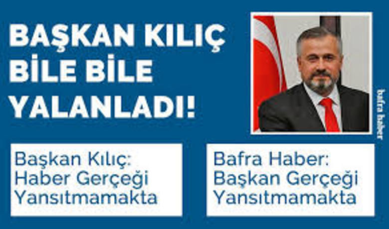 Başkan Haber’i Yalanladı! - Bafra Belediye Başkanı Hamit Kılıç, sosyal medya hesabından yaptığı açıklama ile Bafra Haber’in gündeme getirdiği ve ulusal basında da yer alan, kapı açmadığı için görevi değiştirilen şoför haberini yalanladı. 