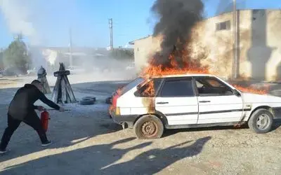 Sanayi Esnafına Gerçek Gibi Yangın Tatbikatı