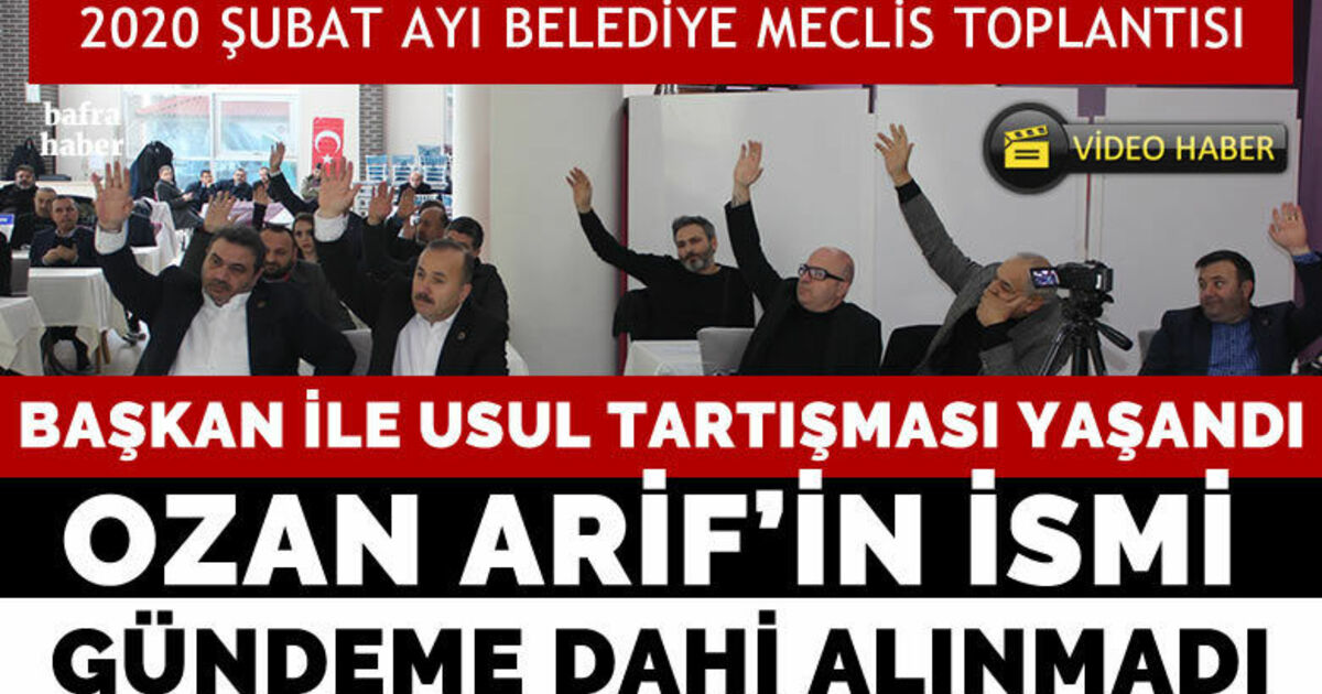 Ozan Arif’in İsmi Gündeme Dahi Alınmadı