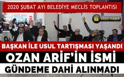 Ozan Arif’in İsmi Gündeme Dahi Alınmadı