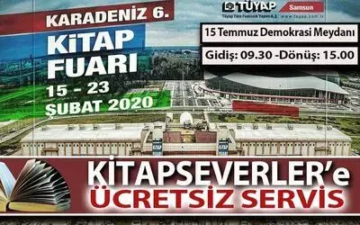 Bafra Belediyesi Kitapseverleri Ücretsiz Taşıyacak