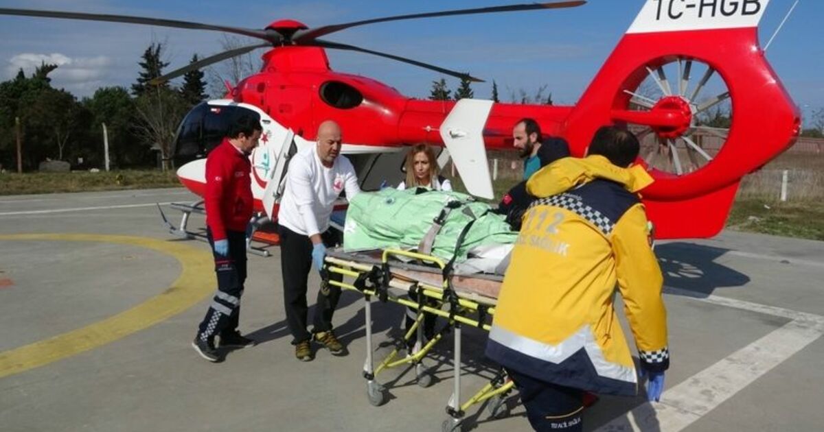 Sopa İle Domuz Kovalarken Vuruldu, Helikopterle Hastaneye Yetiştirildi