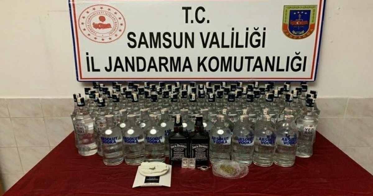 Samsun’da Sahte İçki Ve Uyuşturucu Madde Operasyonu: 2 Gözaltı