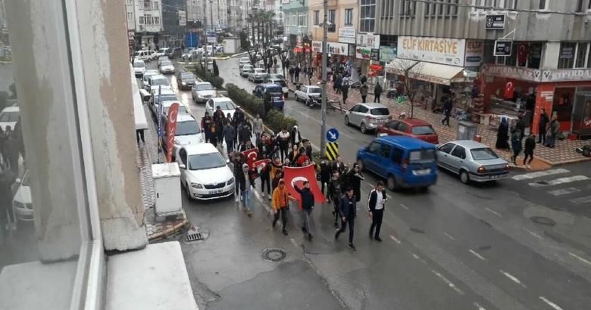 Bafra Gençleri Şehitleri Anma Yürüyüşü