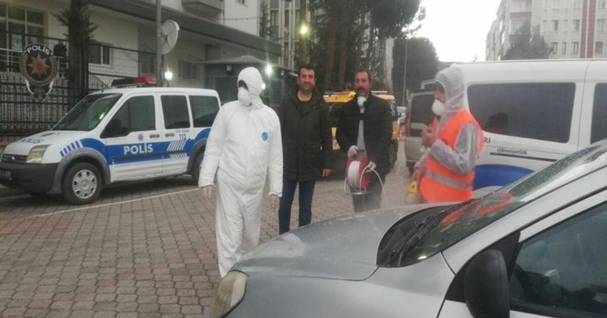 Emniyet Binası Ve Araçlar Dezenfekte Edildi
