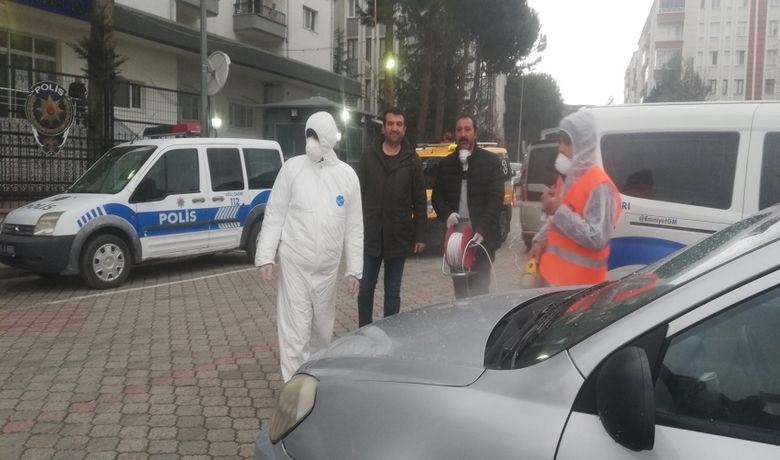 Emniyet Binası Ve Araçlar Dezenfekte Edildi - Samsun Bafra İlçe Emniyet Müdürlüğü hizmet binası ve araçları dezenfekte edildi.