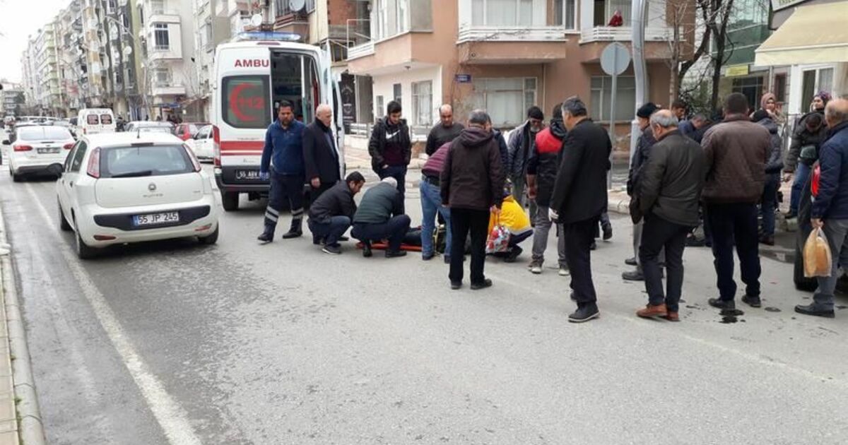 Dengesini Kaybederek Düşen Motosiklet Sürücüsü Yaralandı