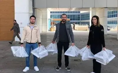 Bafralı İş Adamından Sağlık Çalışanlarına Tatlı İkramı