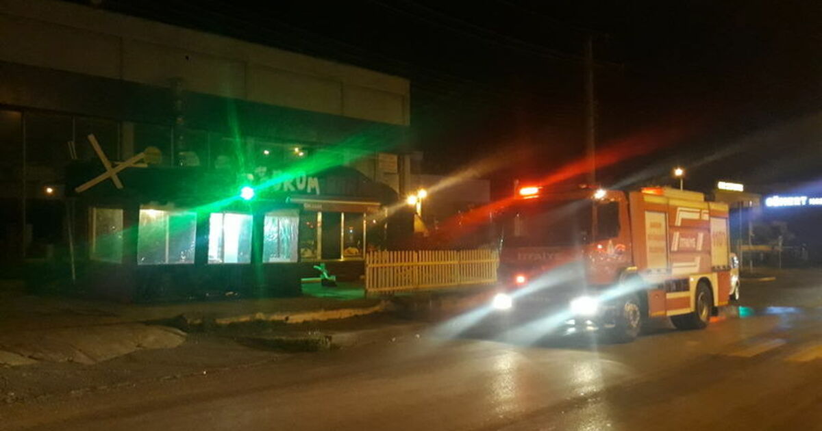 Bafra’da İş Yerinde Baca Yangını