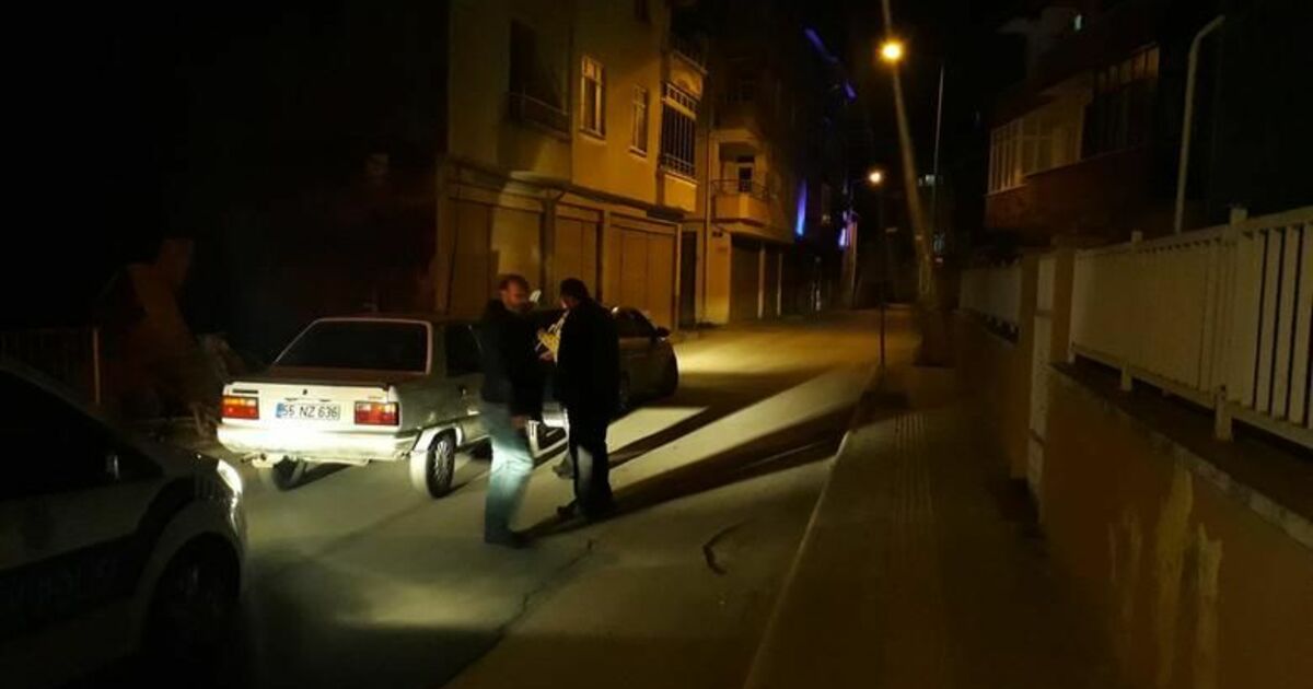 Bafra'da Drift Atan Alkollü Sürücü Köşeyi Dönemeden Yakayı Ele Verdi