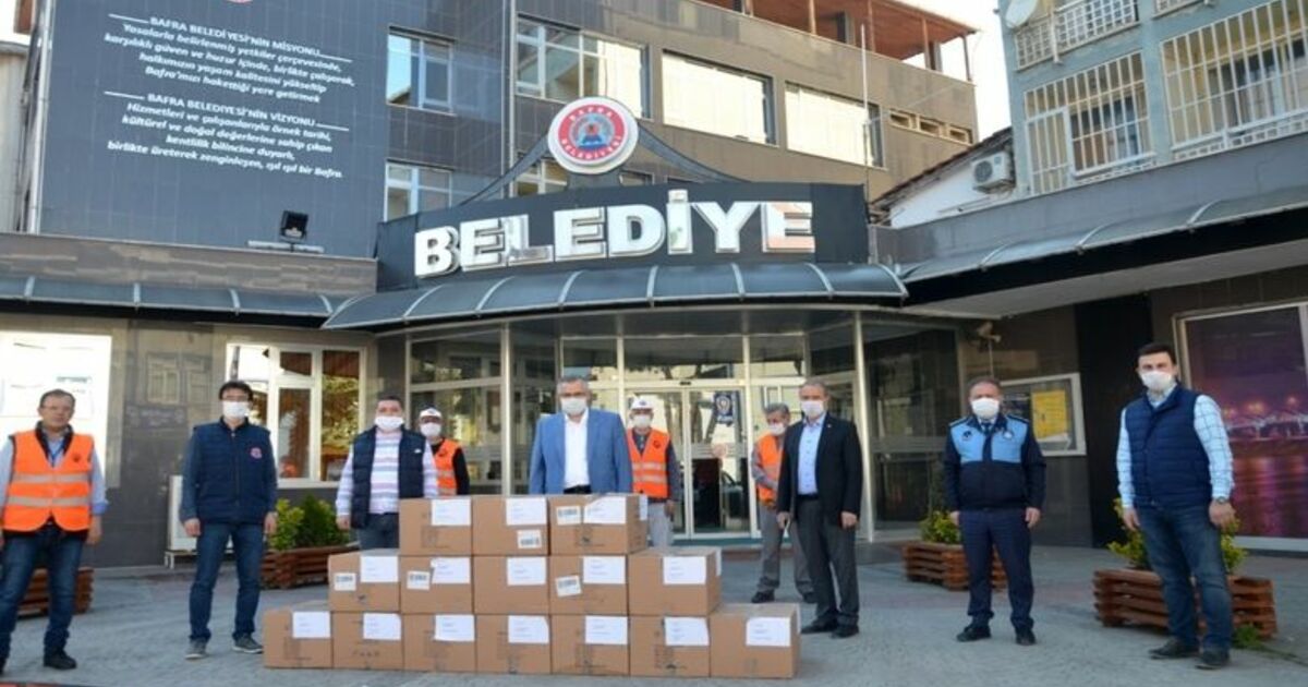 Hayırsever İş Adamından Bafra Belediyesine 30 Bin Adet Maske