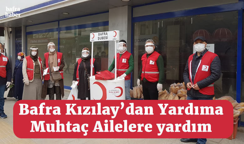 Bafra Kızılay’dan Yardıma Muhtaç Ailelere Yardım