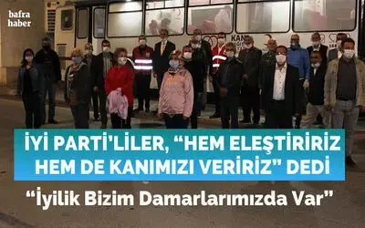 İyi Parti Bafra Yönetiminden Kan Bağışı Etkinliği