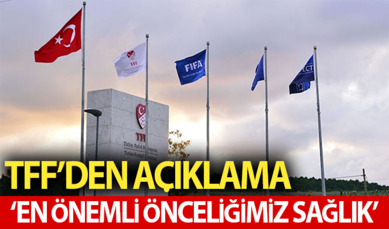 TFF: "TFF'nin en önemli önceliği sağlıktır" - Türkiye Futbol Federasyonu (TFF), federasyonun en önemli önceliğinin sağlık olduğunu, federasyon ve kişileri yıpratmaya yönelik gündeme getirilen iddiaların da art niyetli olduğunu belirterek, "Bir kez daha üstüne basarak söylemek isteriz ki, TFF'nin ekonomik durumu da başta olmak üzere yazıda yer alan tüm iddialar, belirtilen tutarlar ve konular gerçek dışıdır" denildi.BUGÜN NELER OLDU?