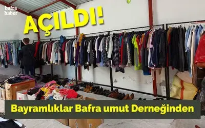 Bayramlıklar Bafra Umut Derneğinden    