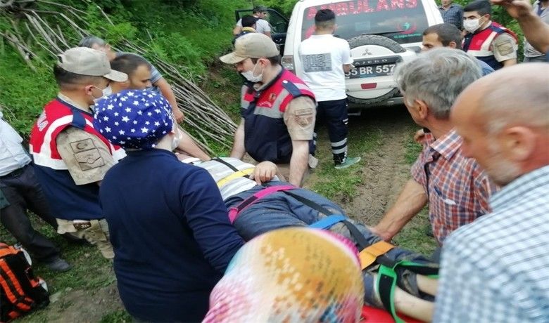 Samsun’da yamaçta mahsur kalan şahıs kurtarıldı
 - SAMSUN (İHA) – Samsun’da düştüğü yamaçta mahsur kalan 65 yaşındaki Alzheimer hastası vatandaş yoğun çaba ile kurtarılarak tedavi altına alındı.