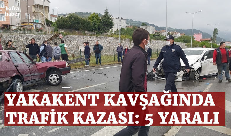Yakaken’te trafik kazası: 5 yaralı - Samsun’un Yakakent ilçesinde meydana gelen trafik kazasında 5 kişi yaralandı.