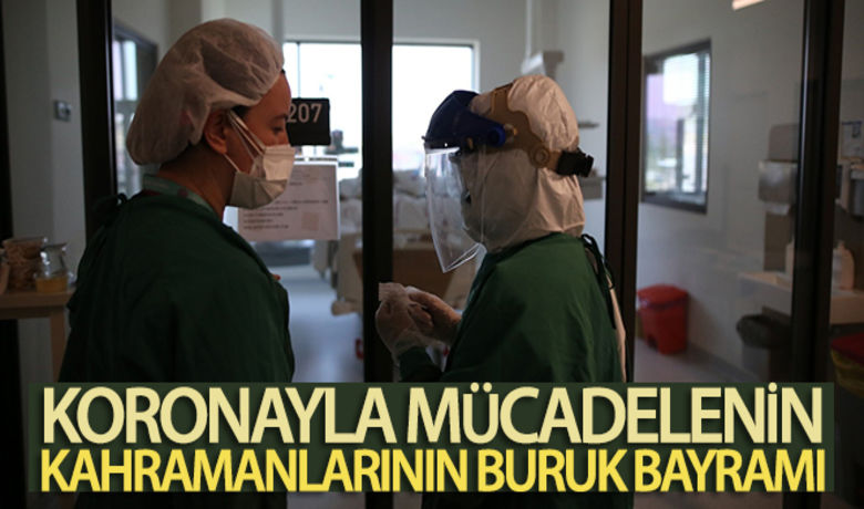 Covid-19'la mücadeleninkahramanlarının buruk bayramı -  Bursa'da pandemi hastanesi olan Şehir Hastanesi'nde görevli sağlık çalışanları Ramazan Bayramı'nı aileleri yerine Covid-19 hastalarının yanında geçiriyor.	HABERİN VİDEOSU İÇİN TIKLAYINIZ	Samet Doğru