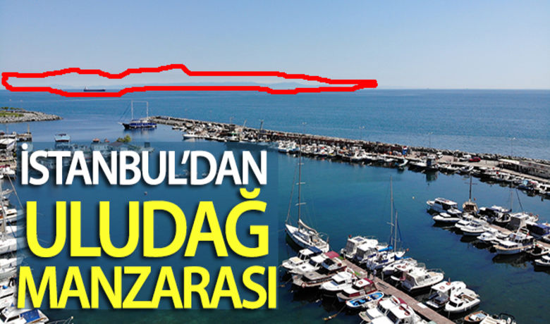 Avcılar sahilden Uludağ manzarası - Korona virüs salgını sonrası İstanbul'da hava kirliliği azalınca Avcılar sahilden Uludağ manzarası izlendi.BUGÜN NELER OLDU?
