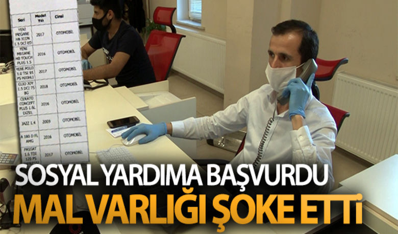 Sosyal yardıma başvurdu,mal varlığı şaşkına çevirdi - Avcılar’da bir kişi, yeni tip korona virüs pandemisi nedeniyle başlatılan sosyal yardım hattını arayarak başvuruda bulundu. Yapılan inceleme sonrası başvuru sahibinin 8 adet otomobili olduğu ortaya çıktı.BUGÜN NELER OLDU?