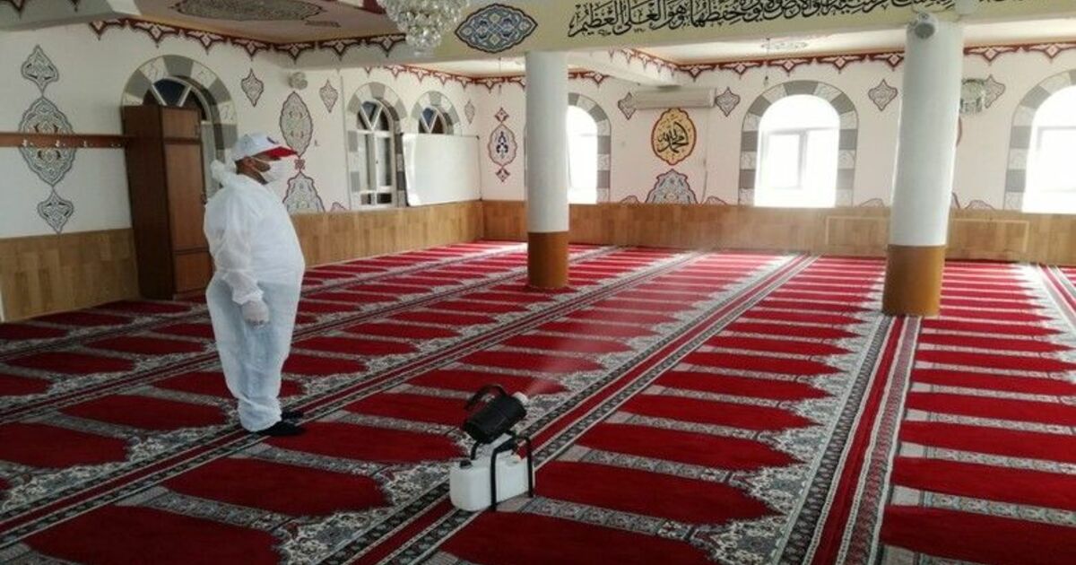 Bafra’da camilere dezenfekte
