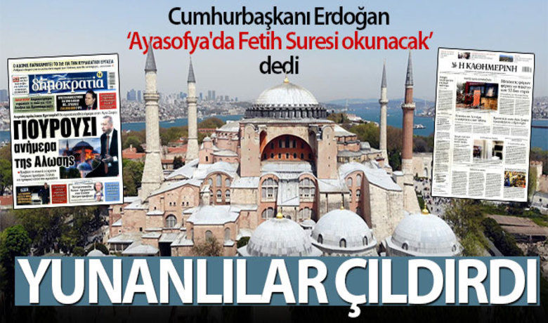 Ayasofya'da Fetih programı Yunanları rahatsız etti - Cumhurbaşkanı Recep Tayyip Erdoğan’ın İstanbul’un fethinin 567. yıl dönümünde Ayasofya’da ilk defa Fetih Suresi ve dualar okunacağını açıklamasının ardından Yunanistan bu durumdan rahatsız oldu.BUGÜN NELER OLDU?