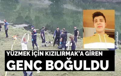 Bafra'da Yüzmek İçin Irmağa Giren Genç Boğuldu