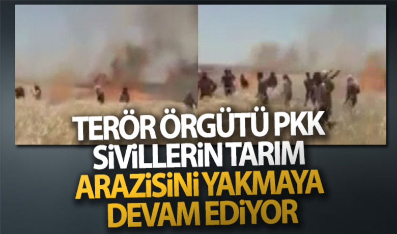 Terör örgütü YPG/PKK, sivillerintarım arazisini yakmaya devam ediyor - Suriye'de YPG/PKK'lı teröristler, Rakka Valiliğine bağlı Suluk kasabasında sivillere ait tarım arazisini yaktı.BUGÜN NELER OLDU?