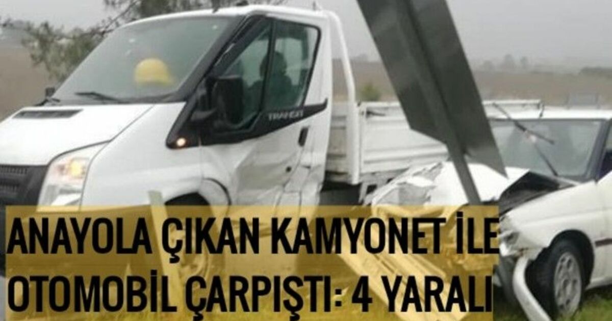 Bafra’da trafik kazası: 4 yaralı