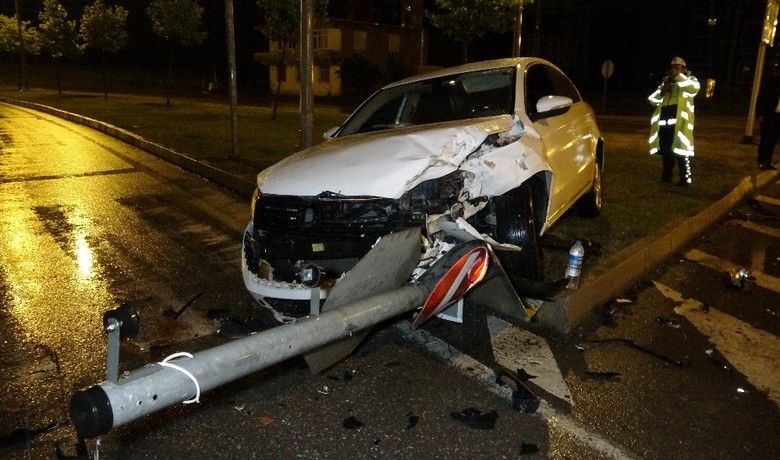 Samsun’da kavşakta ikiotomobil çarpıştı: 1 yaralı