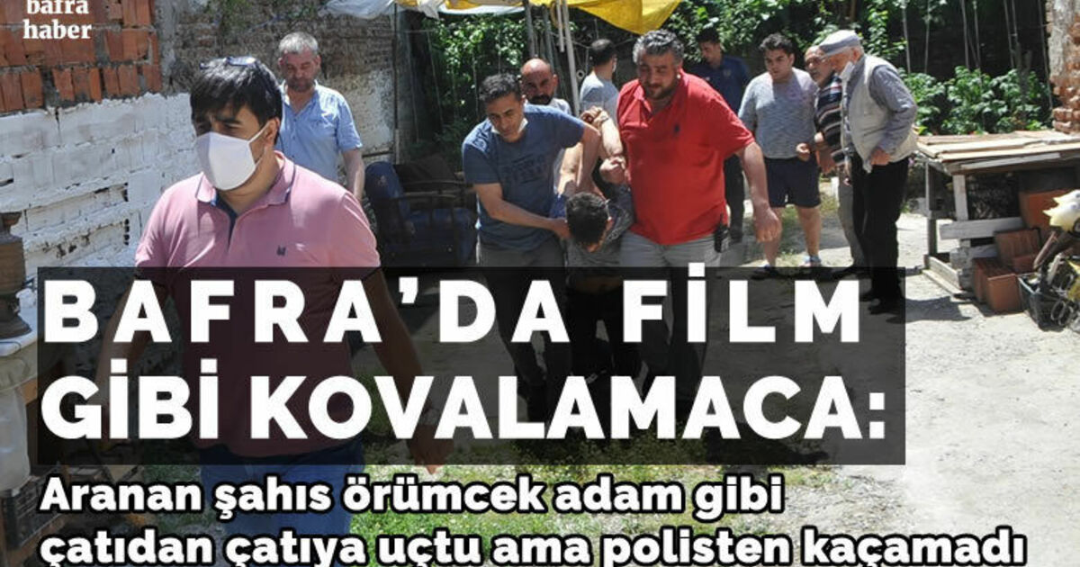 Aranan şahıs örümcek adam gibi çatıdan çatıya uçtu ama polisten kaçamadı