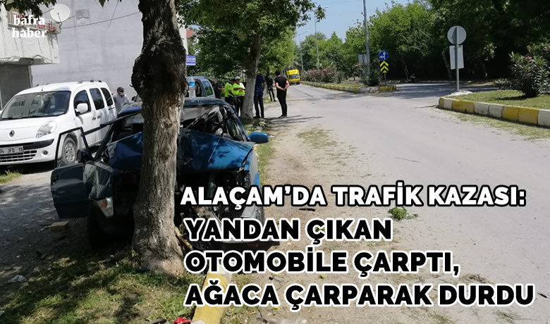 Alaçam’da trafik kazası: 1 yaralı