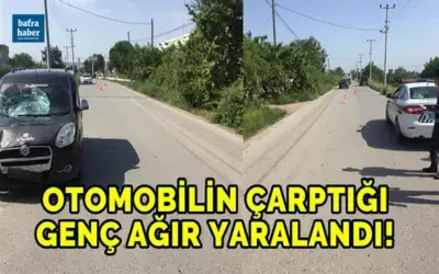Otomobilin Çarptığı Genç Ağır Yaralandı! 