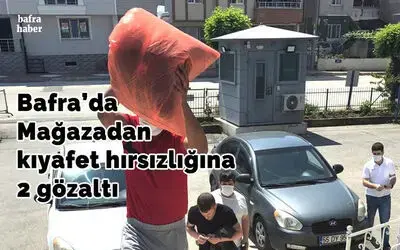 Mağazadan kıyafet hırsızlığına 2 gözaltı