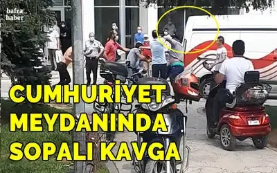 Cumhuriyet Meydanında Kavga