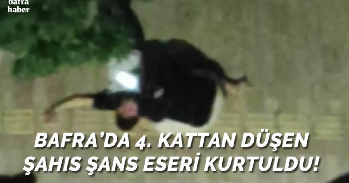 Bafra’da 4. Kattan Düşen Genç Yaralandı