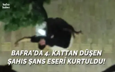 Bafra’da 4. Kattan Düşen Genç Yaralandı