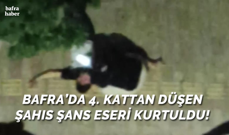 Bafra’da 4. Kattan Düşen Genç Yaralandı