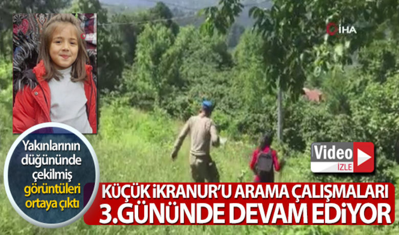 Küçük İkra Nur'u aramaçalışmaları 3. gününde devam ediyor! - Giresun'un Bulancak ilçesinde önceki gün akşam saatlerinde kaybolan 7 yaşındaki İkra Nur Tirsi’yi arama çalışmaları 3. gününde devam ediyor. Jandarma Özel Harekat ekiplerinin de destek verdiği arama çalışmalarında drone ile de havadan bahçeler taranırken, ekipler küçük kızdan bir iz bulabilmeye çalışıyor. Öte yandan küçük kızın bir yakınlarının düğününde çekilmiş cep telefonu görüntüsü ortaya çıktı. İkra Nur'un kendisine seslenen akrabasına "Beni mi çekiyorsun, Çekme" dediği görüldü.BUGÜN NELER OLDU?